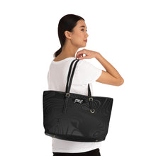 Load image into Gallery viewer, Swirling Black PU Leather Shoulder Bag
