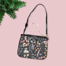 Load image into Gallery viewer, Gray Flow Flowers Small Shoulder Bag