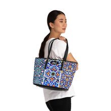 Load image into Gallery viewer, Blue Garden PU Leather Shoulder Bag