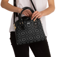 Load image into Gallery viewer, Black Rose Shoulder Handbag