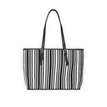 Load image into Gallery viewer, White Striped PU Leather Shoulder Bag