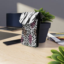 Load image into Gallery viewer, Purple Leopard Small Cell Phone Wallet