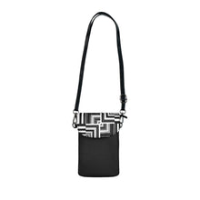 Load image into Gallery viewer, Zig Zag Black Small Cell Phone Wallet