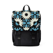 Load image into Gallery viewer, Giant Blue Flower Unisex Casual Shoulder Backpack
