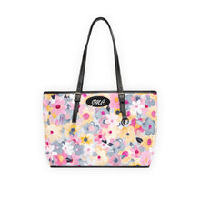 Load image into Gallery viewer, Pasty Pink Flowers PU Leather Shoulder Bag