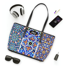 Load image into Gallery viewer, Blue Garden PU Leather Shoulder Bag