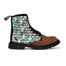 Load image into Gallery viewer, Wild Brown Circles Women's/Youth Canvas Boots