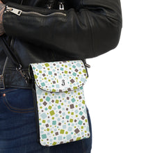 Load image into Gallery viewer, Tons of Squares Small Cell Phone Wallet