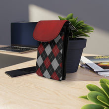Load image into Gallery viewer, Red Play Small Cell Phone Wallet