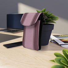 Load image into Gallery viewer, Tweed Purple Small Cell Phone Wallet