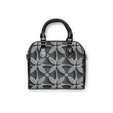 Load image into Gallery viewer, Gray Fan Flower 3D Shoulder Handbag