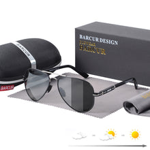 Load image into Gallery viewer, BARCUR Photochromic Polarized Sun glasses for Men Sunglasses Fishing Hiking Eyewear Oculos Gafas De Sol