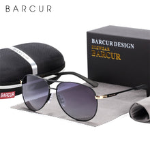 Load image into Gallery viewer, BARCUR Men Gradient Women Sunglasses Polarized Sun glasses for Men Pilot Gafas Oculos De Sol Masculino
