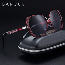 Load image into Gallery viewer, BARCUR Brand Designer Fashion Lady Polarized Sunglasses Women UV400 Gradient Lens Driving Sun Glasses With Original Case