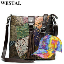Load image into Gallery viewer, WESTAL Women's Shoulder Bags for Women Genuine Leather Designer Bag 2021 Women Purses and Handbags Messenger Crossbody Bags Sets