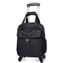 Load image into Gallery viewer, 20 Inch Women carry on hand Luggage bag Cabin travel Trolley Bags wheels rolling luggage backpack Trolley Suitcase wheeled Bag