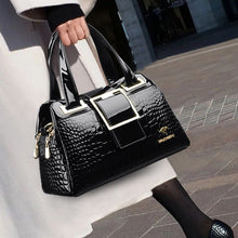 Load image into Gallery viewer, 2 layer Large Capacity Tote Bag Luxury Handbags Women Bags Designer Crocodile Pattern Ladies Boston Shoulder Bag High Quality