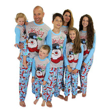 Load image into Gallery viewer, Blotona Family Matching Christmas Pajamas Set Snowman Print Tops Long Pants Sleepwear
