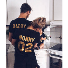 Load image into Gallery viewer, T shirts 01 DADDY 02 MOMMY 03 KID 04 BABY print Family Matching Clothes T-shirts Outfit family look kids Girl Boys tops Clothes