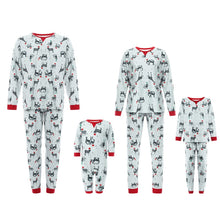 Load image into Gallery viewer, Blotona Family Matching Pajamas Set Adult Kids Long Sleeve O-Neck Animal Print Tops Pants Christmas Sleepwear Homewear Outfits