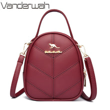 Load image into Gallery viewer, Women Crossbody Bags for 2022 Trendy Fashion 2 Layers Handbags Purses Luxury Women Designer High Quality PU Leather Shoulder Bag