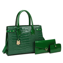 Load image into Gallery viewer, Pantent Leather Women Messenger Bags Crocodile Female Crossbody Shoulder Hand bags For Women 2022 High Quality Ladies Handbags
