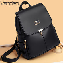 Load image into Gallery viewer, Large Capacity Women Backpack Purses High Quality Leather Female Vintage Bag School Bags Travel Bagpack Ladies Bookbag Rucksacks