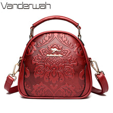Load image into Gallery viewer, Flower Printed Crossbody Bags 2022 Fashion 2 Layers Trendy Handbags Luxury Women Designer High Quality PU Leather Shoulder Bags