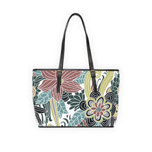 Load image into Gallery viewer, 3D Flower Bank Purple 2 PU Leather Shoulder Bag