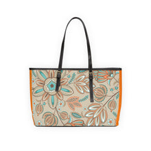 Load image into Gallery viewer, Gray Flower 3 PU Leather Shoulder Bag