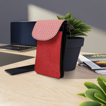 Load image into Gallery viewer, Red Festival Small Cell Phone Wallet
