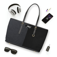 Load image into Gallery viewer, Gray/Black day PU Leather Shoulder Bag