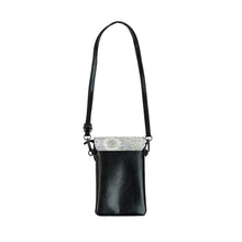 Load image into Gallery viewer, Gray Flowers Small Cell Phone Wallet