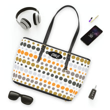 Load image into Gallery viewer, Orange Dot Splash PU Leather Shoulder Bag