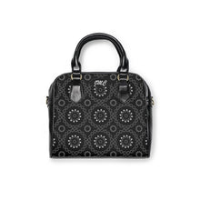 Load image into Gallery viewer, Black Rose Shoulder Handbag