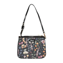 Load image into Gallery viewer, Gray Flow Flowers Small Shoulder Bag