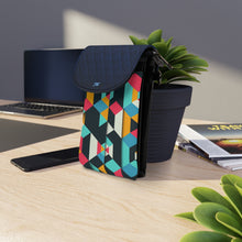 Load image into Gallery viewer, Dark Blue Bongalo Small Cell Phone Wallet