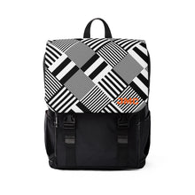 Load image into Gallery viewer, Black Construct Unisex Casual Shoulder Backpack