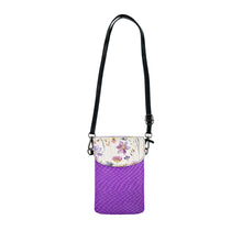 Load image into Gallery viewer, One Purple Flower Small Cell Phone Wallet