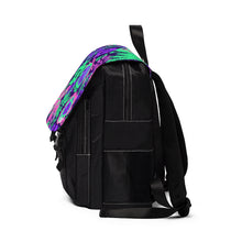 Load image into Gallery viewer, Neon Flowers Unisex Casual Shoulder Backpack