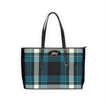 Load image into Gallery viewer, Blueberry Plaid PU Leather Shoulder Bag