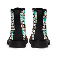Load image into Gallery viewer, Wild Brown Circles Women's/Youth Canvas Boots