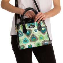 Load image into Gallery viewer, Green Feather Shoulder Handbag
