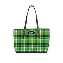Load image into Gallery viewer, New Green Plaid PU Leather Shoulder Bag