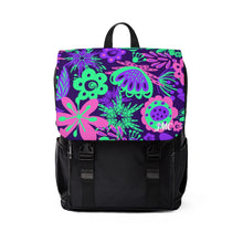 Load image into Gallery viewer, Neon Flowers Unisex Casual Shoulder Backpack
