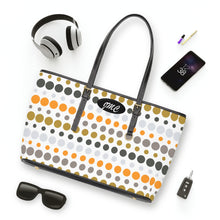 Load image into Gallery viewer, Orange Dot Splash PU Leather Shoulder Bag
