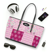Load image into Gallery viewer, Purple Flower PU Leather Shoulder Bag