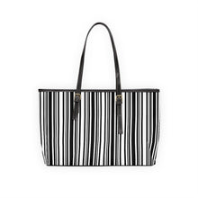 Load image into Gallery viewer, White Striped PU Leather Shoulder Bag