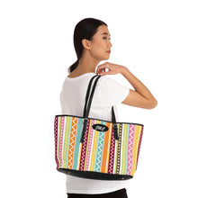 Load image into Gallery viewer, Zig Zag Colors PU Leather Shoulder Bag