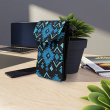 Load image into Gallery viewer, Blue Trial Cell Phone Wallet